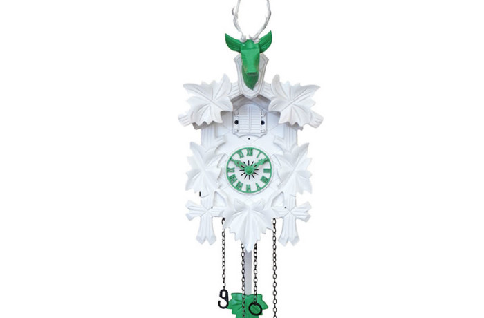 Orologio a Cucu’ bianco e verde