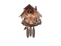 Orologio Cucu’ con musica, ballerini, mulino e boscaioli