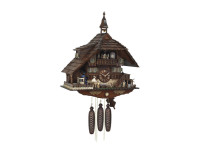 Orologio Cucu’ intagliato a mano con musica e coppie danzanti