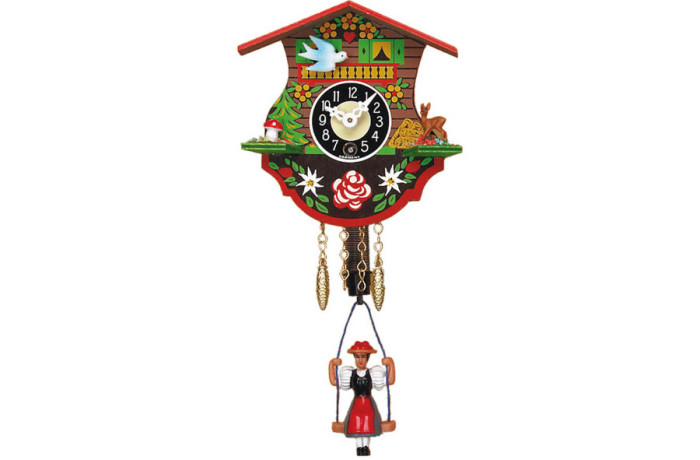 Orologio a Cucu’ Moderno con bambola sull’altalena