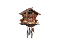 Orologio a Cucu’ con chalet rustico e musica