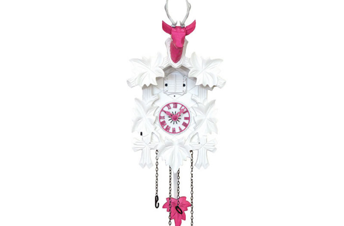 Orologio a Cucu’ rosa e bianco